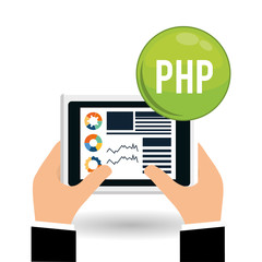 responsive web design over white background, vector illustration