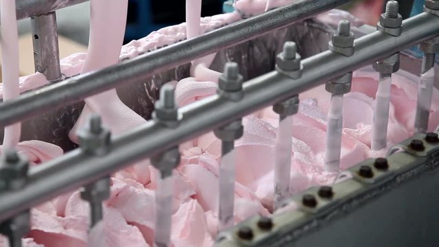 Automatic production line of ice cream