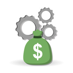 Obraz premium Graphic design of money , vector illustration