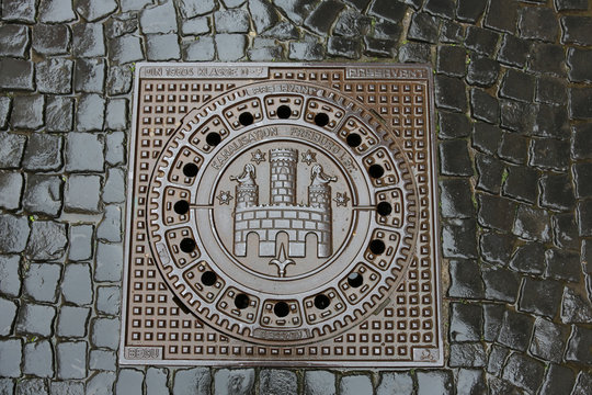 Gullydeckel in Freiburg