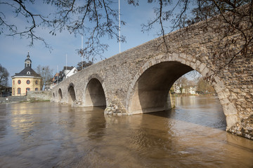 Obraz premium old lahn bridge wetzlar germany