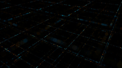 abstract digital technology background made of particles
