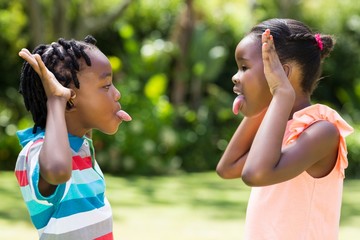 Young children enjoying together