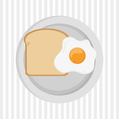 breakfast graphic design, vector illustration