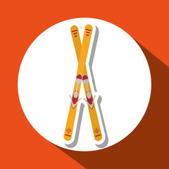 ski sport design, vector illustration