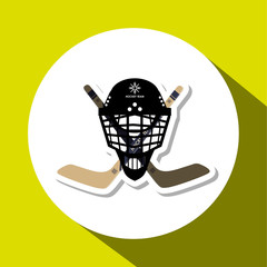 hockey sport design, vector illustration