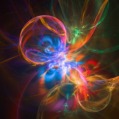 Abstract fractal illustration for creative design
