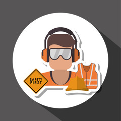 Industry security supplies  design, vector illustration