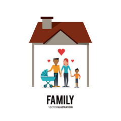 Fototapeta na wymiar Graphic of Family design , vector illustration