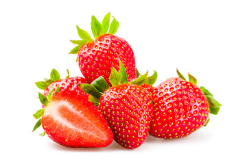 Frische Erdbeeren isoliert