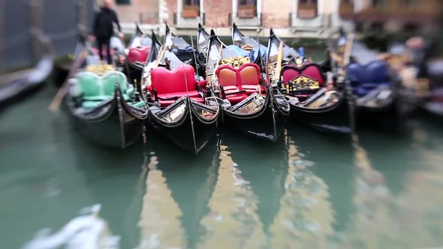 Gondolas in Venice, taken with lesbaby