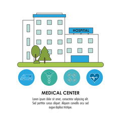 Fototapeta premium Medical center illustration , vector illustration