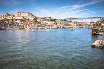 Naklejka na ściany i meble Porto, Portugal old town on the Douro River.