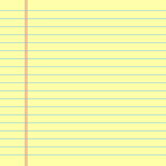 Yellow lined paper