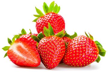 Frische Erdbeeren isoliert