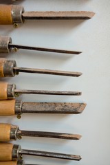 Tools and equipment used for carpentry