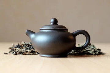 Foto op Aluminium Small teapot and tea © Iurii
