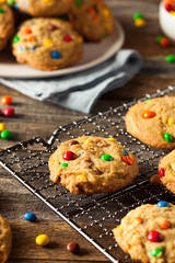 Homemade Candy Coated Chocolate Chip Cookies