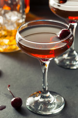 Homemade Rye Bourbon Manhattan