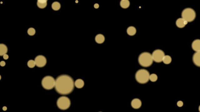 Twinking particle. Golden color