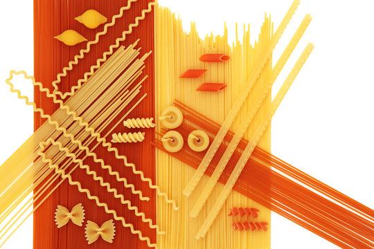 Dried Pasta Abstract Background