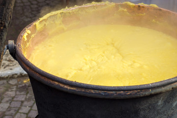 Pot of polenta