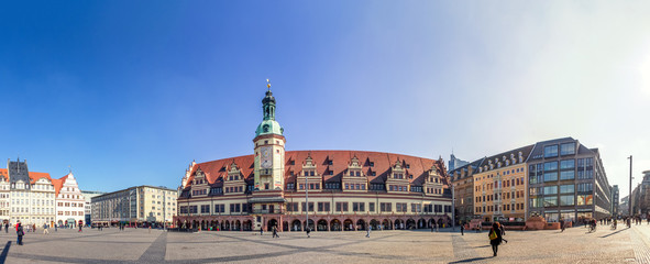 Leipzig, Markt, Panorama 