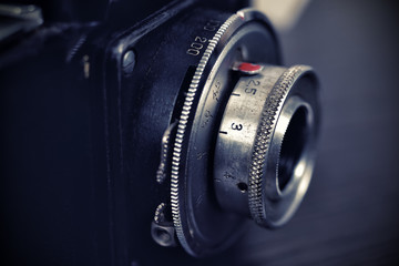 retro camera lens