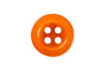Fototapeta premium orange button on a white background