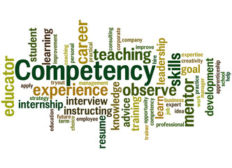 Competency, word cloud concept 7
