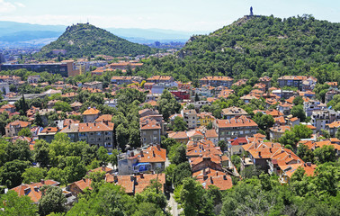 Fototapeta na wymiar hills of Plovdiv - Bulgaria