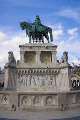 Obraz premium Majestic monument to King of Hungary.