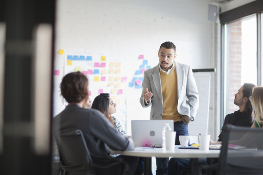 Business People Talking In Office Meeting