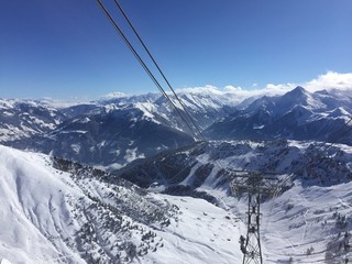 seilbahn in den alpen 