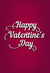 Vector Valentine's Day vintage hand drawing background with different hearts