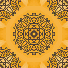Arabesque Motif Print.