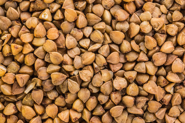 Buckwheat macro texture background