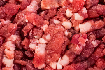 minced fresh meat macro texture background