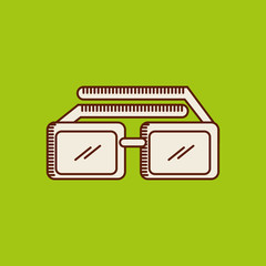 glasses icon design 