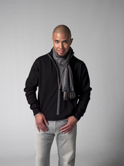 Fototapeta premium portrait of a smart african american young man.