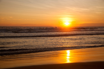 Sunset at Indian ocean