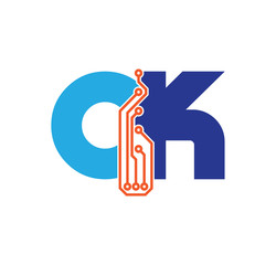 ck logotype simple tech