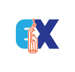 ex logotype simple tech