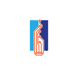 Obraz premium ii logotype simple tech