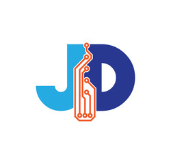 jd logotype simple tech