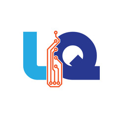 lq logotype simple tech