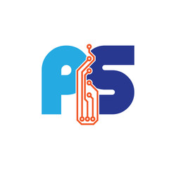 ps logotype simple tech