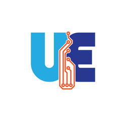 ue logotype simple tech