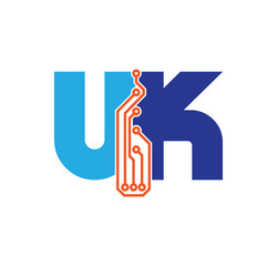 uk logotype simple tech