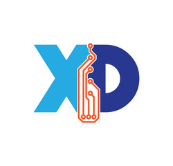 xd logotype simple tech